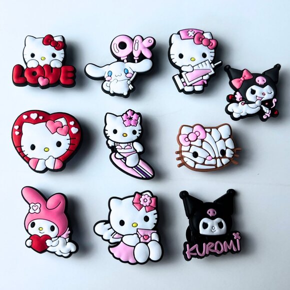 Crocs Accessories - Hello Kitty Crocs Charms – Cute Shoe Charm – PVC Charms – Hello Kitty Themed